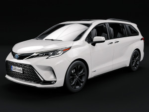 2022 Toyota Sienna XSE 3D Model