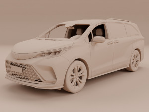 2022 Toyota Sienna XSE 3D Model