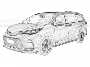 2022 Toyota Sienna XSE 3D Model