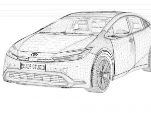 2024 Toyota Prius 3D Model