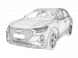 Audi Q4 e-tron Modello 3D