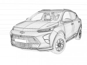 2022 Chevrolet Bolt EUV 3D 模型