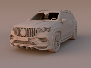 Mercedes-AMG GLS 63 tuned 3D मॉडल