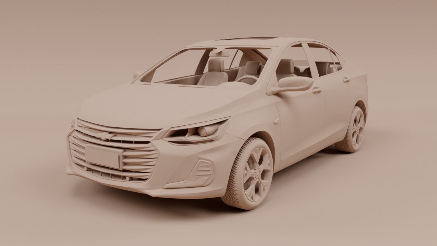 360 vista de Chevrolet Onix Premier hatchback 2023 modelo 3D - loja 3DModels