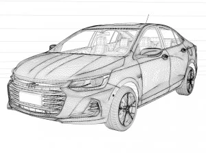 2023 Chevrolet Onix Turbo Premier 3D Model