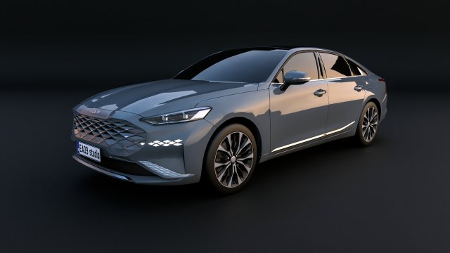 2022 Kia K8 Modelo 3D .c4d .max .obj .3ds .fbx .stl .blend 