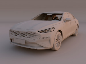 2022 Kia K8 Modelo 3D