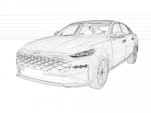 2022 Kia K8 3D Model