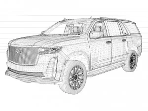 2023 Cadillac Escalade V-Series 3D Model