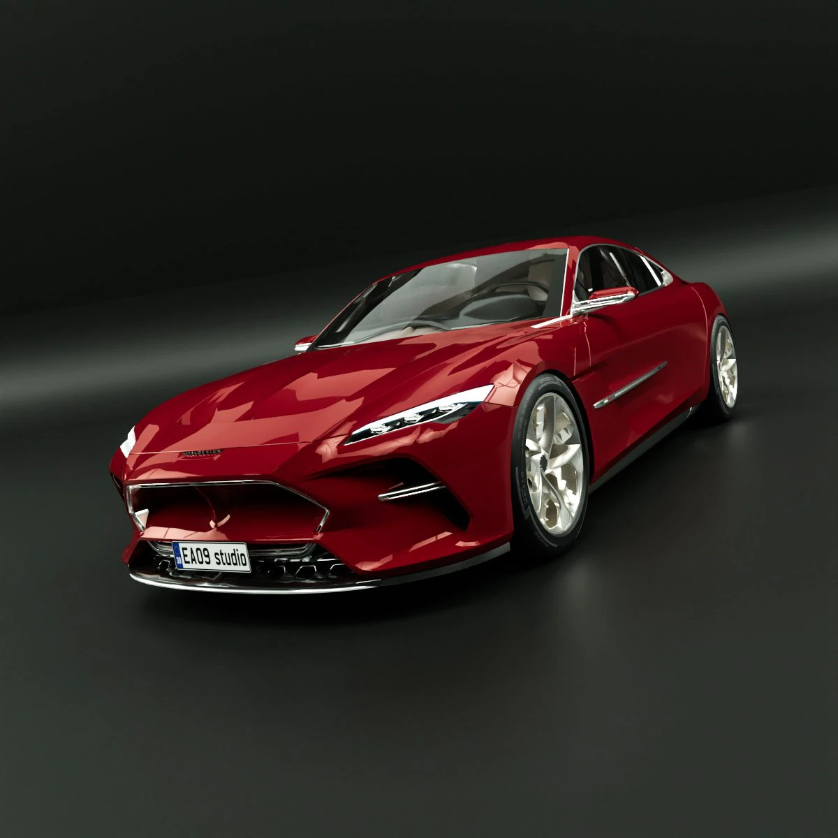 Italdesign DaVinci 3D Model .c4d .max .obj .3ds .fbx .stl .blend 