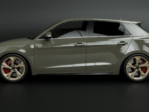 2022 Audi A1 Sportback s-line 3D Model
