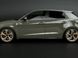 2022 Audi A1 Sportback s-line 3D Model