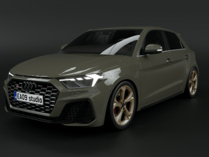 2022 Audi A1 Sportback s-line 3D Model