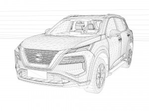 2023 Nissan X-Trail 3D Модель