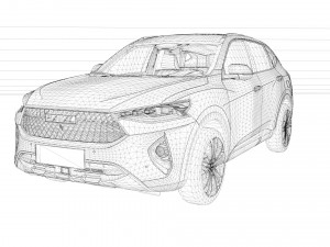 2023 Haval F7 3D Модель