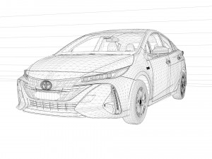 2023 Toyota Prius Prime 3D मॉडल