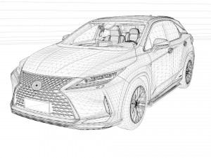 2022 Lexus RX 450h 3D Model