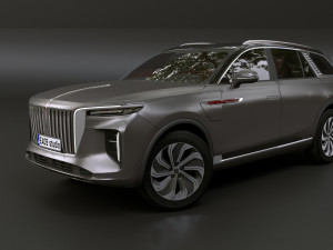 Hongqi E-HS9 Modello 3D