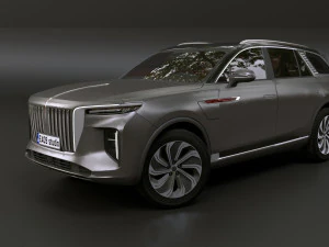 Hongqi E-HS9 3D Model