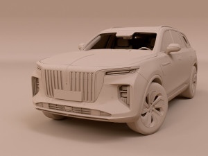 Hongqi E-HS9 Modello 3D