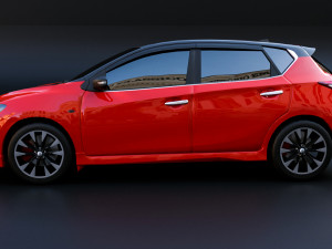 2023 Nissan Tiida 3Dモデル