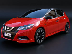 2023 Nissan Tiida 3Dモデル
