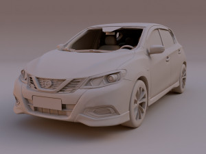 2023 Nissan Tiida 3Dモデル