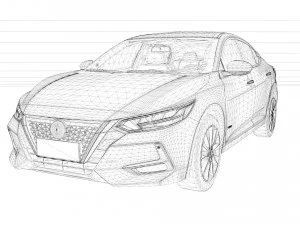 2022 Nissan Sylphy E-Power 3D Model