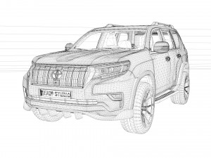 Toyota Prado VXL Tuned 3Dモデル
