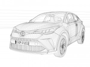 Toyota C-HR GR Sport Hybrid 3D Model