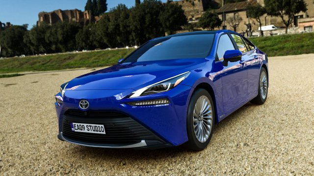 Toyota Mirai Limited 3D 模型 .c4d .max .obj .3ds .fbx .stl .blend 