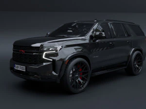 2022 Chevrolet Tahoe Vossen Hybrid 3D Model