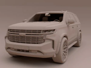 2022 Chevrolet Tahoe Vossen Hybrid 3D Model