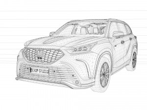 2023 Toyota Crown Kluger Hybrid 3D Model