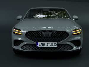 2023 Genesis G70 4WD 3D 模型