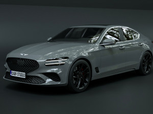 2023 Genesis G70 4WD 3D 模型