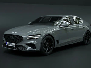 2023 Genesis G70 4WD 3D Model