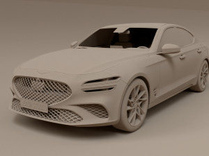 2023 Genesis G70 4WD 3D 模型