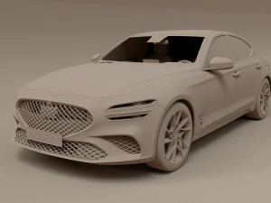 2023 Genesis G70 4WD 3D Model