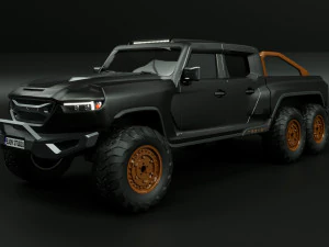 Rezvani Hercules 6x6 3D Model