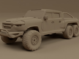 Rezvani Hercules 6x6 3D Модель