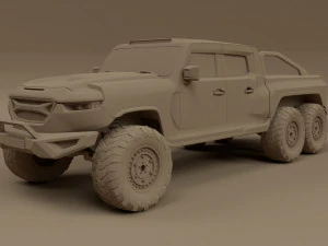 Rezvani Hercules 6x6 3D Model
