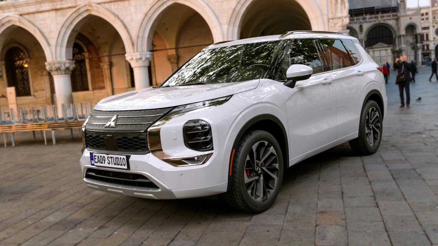 2023 Mitsubishi Outlander 3D Model .c4d .max .obj .3ds .fbx .stl .blend 