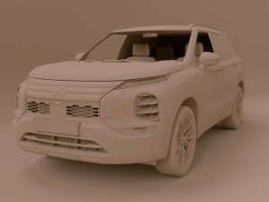 2023 Mitsubishi Outlander 3D Model