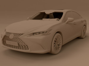 2023 Lexus ES300h Hybrid 3D 模型