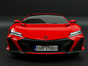 Acura NSX Type S 3D Модель