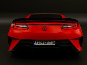 Acura NSX Type S 3D Модель