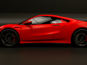 Acura NSX Type S 3D Модель