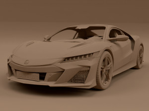 Acura NSX Type S 3D Модель