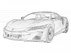 Acura NSX Type S 3D Модель